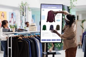 male customer using clothing store kiosk 2023 12 20 18 46 35 utc